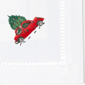 Cocktail Napkin - Christmas Tree Truck