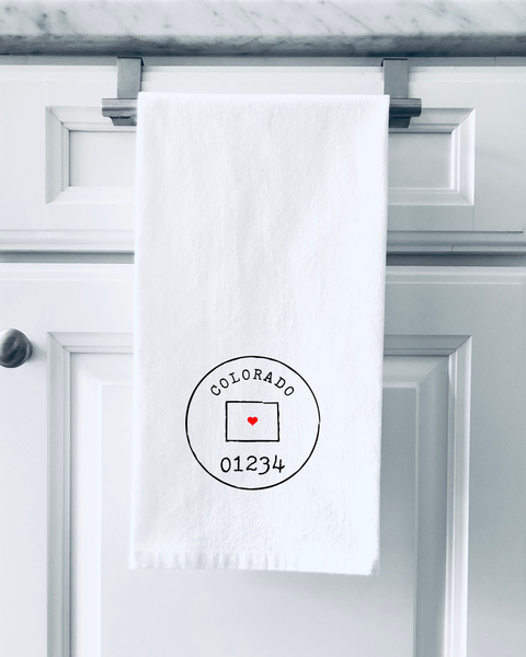 U.S. States Zip Code Towels (Set of 2)