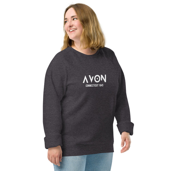 Avon, CT - Unisex Organic Raglan Sweatshirt (2 Colors)