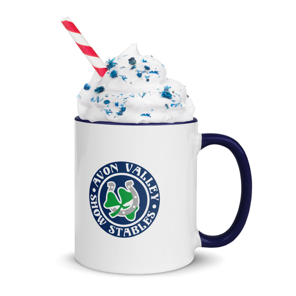 Navy and White Mug