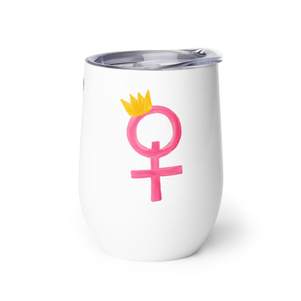 She.Work Collection | Empowered Women Empower Women Wine Tumbler (12 oz)