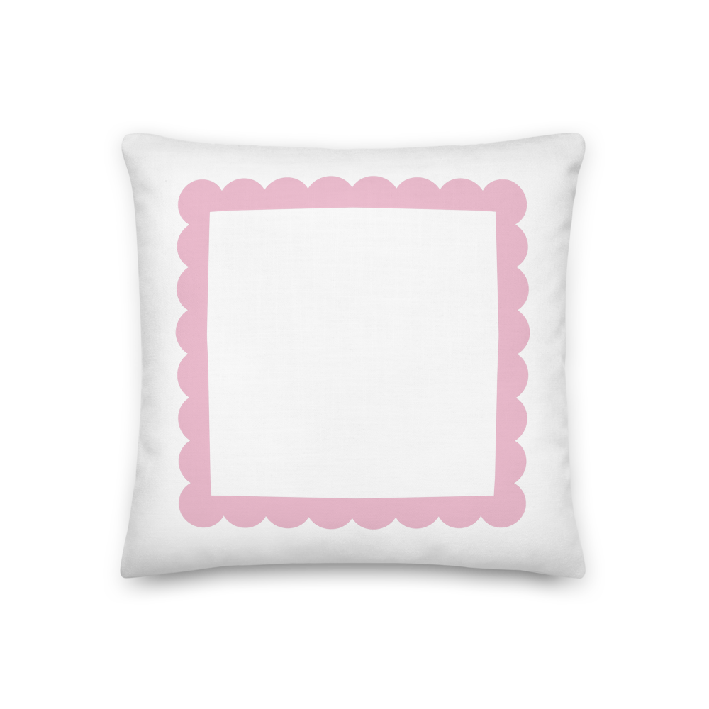 Scallop Pillow (Pink)