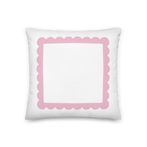 Scallop Pillow (Pink)