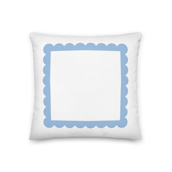 Scallop Pillow (Blue)