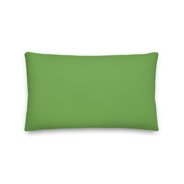 Greek Key Lumbar Pillow (Green)
