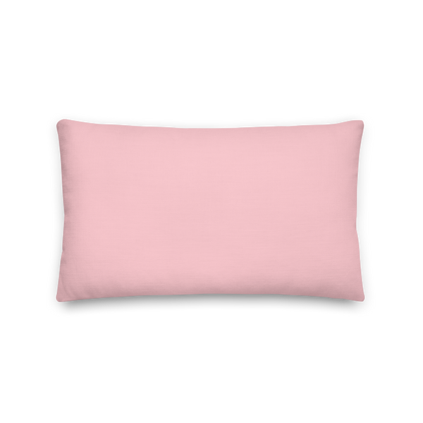 Greek Key Lumbar Pillow (Light Pink)