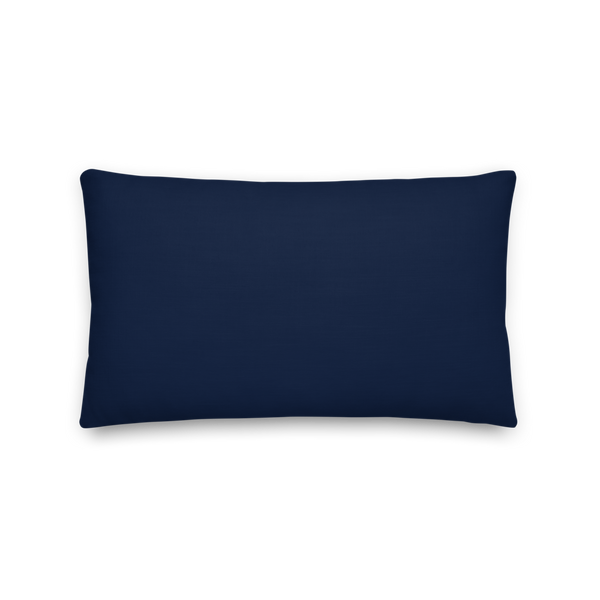Greek Key Lumbar Pillow (Navy)