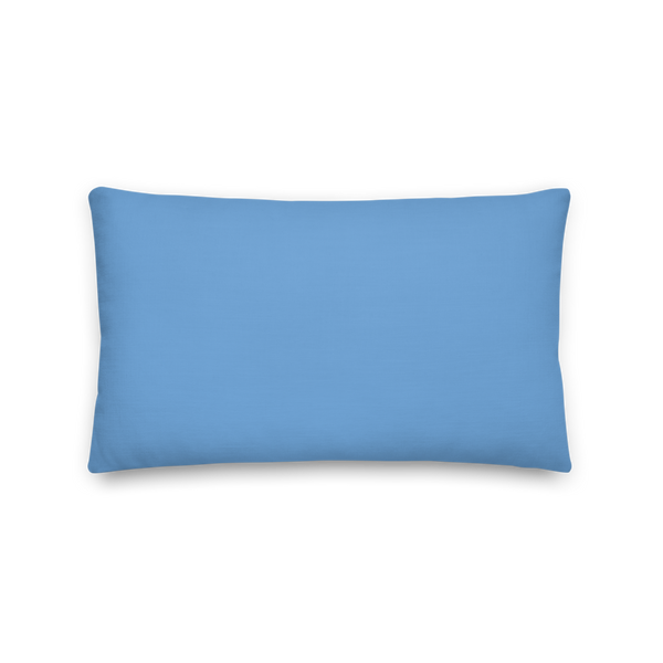 Greek Key Lumbar Pillow (Blue)