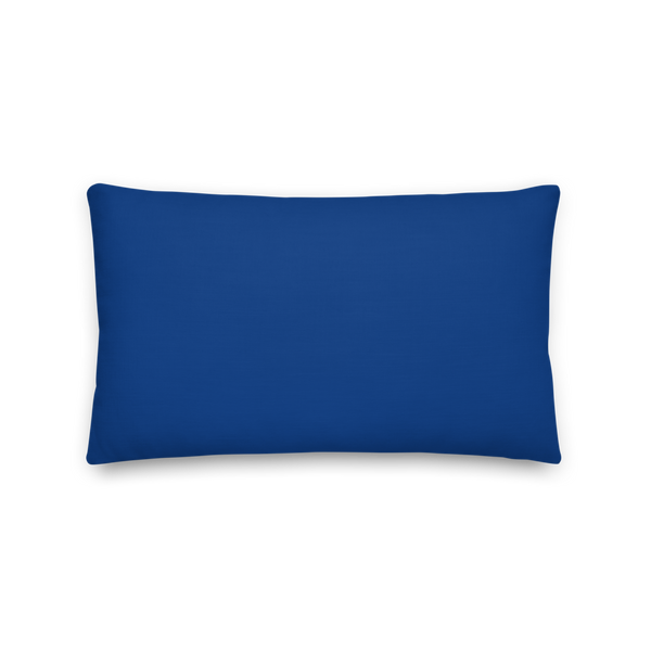 Greek Key Lumbar Pillow (Midnight Blue)