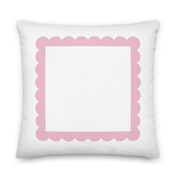 Scallop Pillow (Pink)