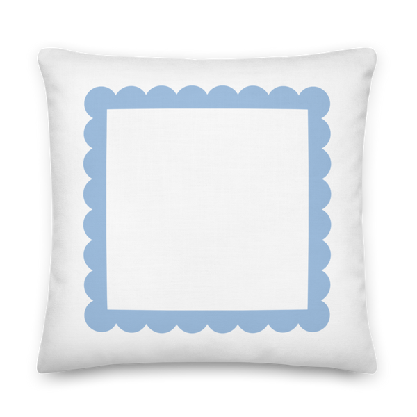 Scallop Pillow (Blue)