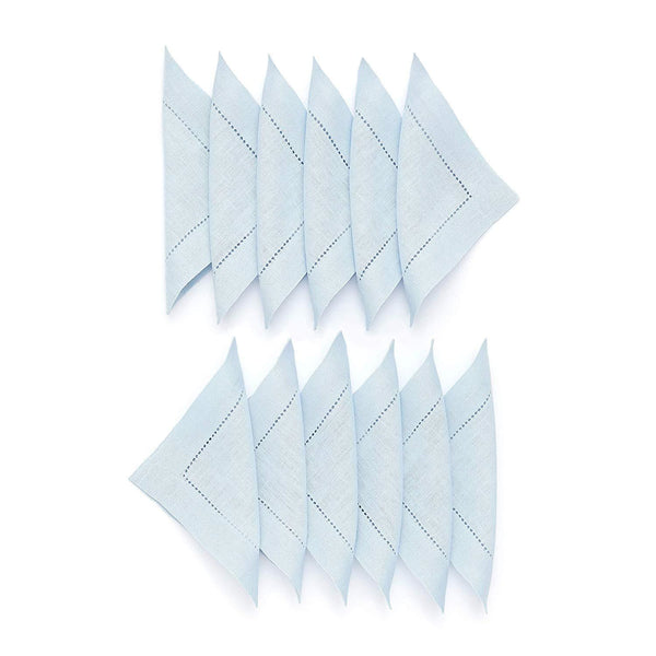 Monogrammed Hemstitched Cocktail Napkins (8 Colors) - Happiest Shop Ever