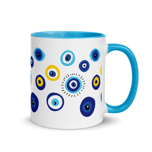 Negative Vibes Protection Mugs with Beautiful Evil Eyes (3 Colors) - Happiest Shop Ever