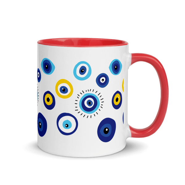 Negative Vibes Protection Mugs with Beautiful Evil Eyes (3 Colors) - Happiest Shop Ever